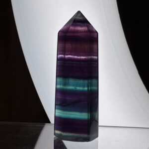 Fluorit Regnbue Tårn Mørk