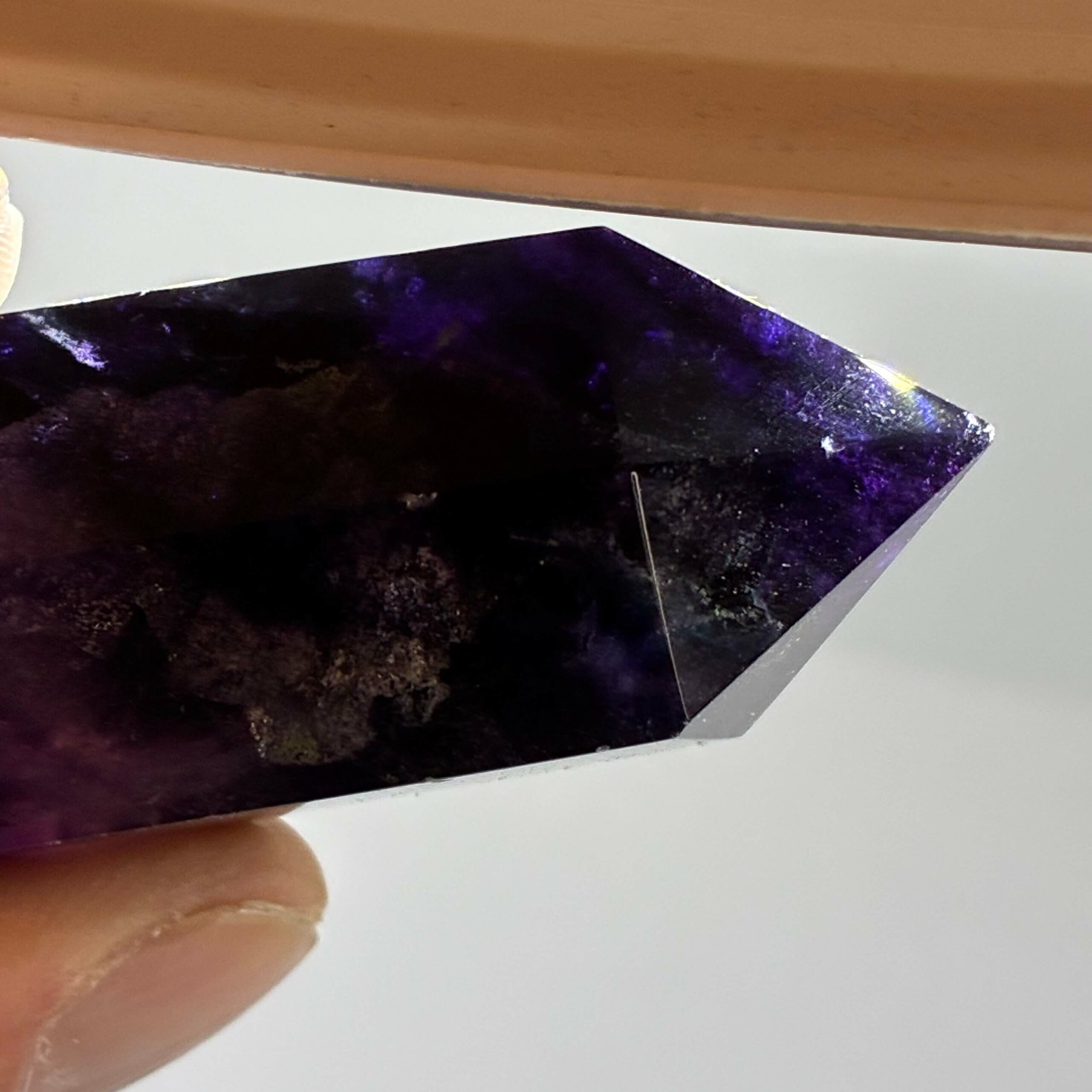 Fluorit Regnbue Tårn Mørk