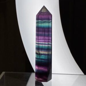 Fluorit Regnbue Tårn Mørk