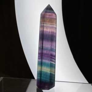Fluorit Regnbue Tårn Mørk
