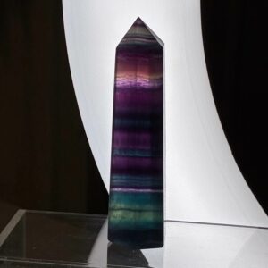Fluorit Regnbue Tårn Mørk