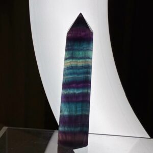 Fluorit Regnbue Tårn Mørk