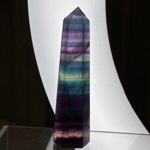 Fluorit Regnbue Tårn Mørk