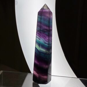 Fluorit Regnbue Tårn Mørk