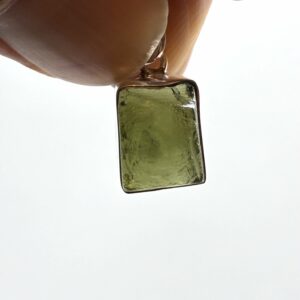 Moldavit Vedhæng Sterling Sølv 925