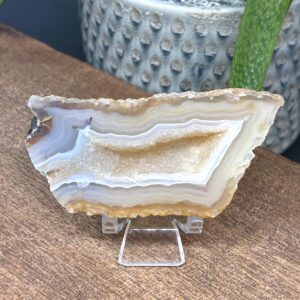 Agat Skive Natur Tyk