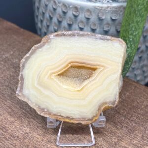 Agat Skive Natur Tyk