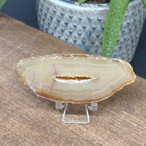 Agat Skive Natur Tyk