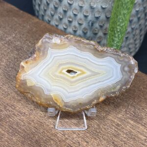 Agat Skive Natur Tyk