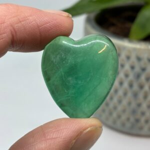 Grøn Fluorit Hjerte