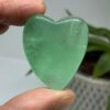 Grøn Fluorit Hjerte