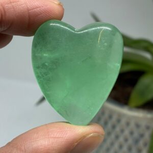 Grøn Fluorit Hjerte