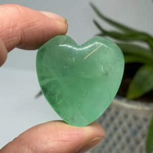 Grøn Fluorit Hjerte