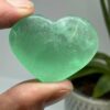 Grøn Fluorit Hjerte