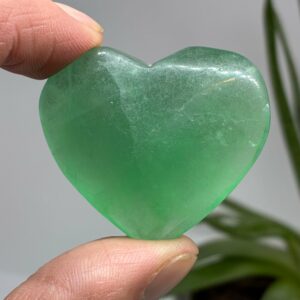 Grøn Fluorit Hjerte