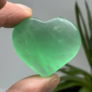 Grøn Fluorit Hjerte