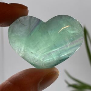 Grøn Fluorit Hjerte