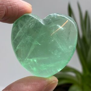Grøn Fluorit Hjerte