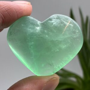 Grøn Fluorit Hjerte