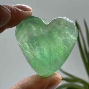 Grøn Fluorit Hjerte