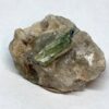 Grøn Turmalin på Kvarts/Mica