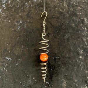 Spiral Ophæng med Katteøjekugle