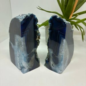 Bogstøtte Sæt Farvet Agat