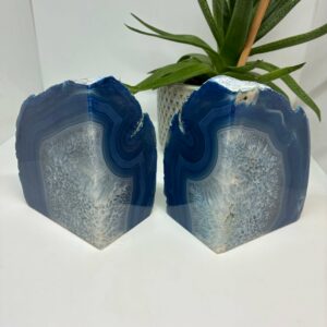 Bogstøtte Sæt Farvet Agat