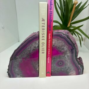 Bogstøtte Sæt Farvet Agat