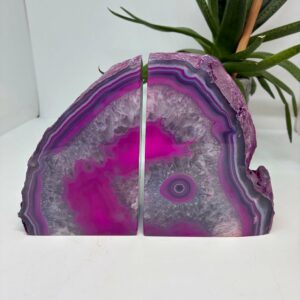 Bogstøtte Sæt Farvet Agat