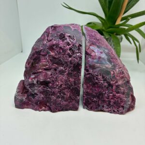 Bogstøtte Sæt Farvet Agat