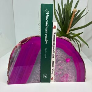 Bogstøtte Sæt Farvet Agat