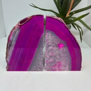 Bogstøtte Sæt Farvet Agat