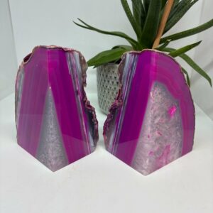 Bogstøtte Sæt Farvet Agat