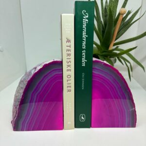 Bogstøtte Sæt Farvet Agat