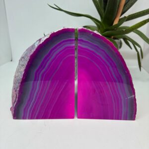 Bogstøtte Sæt Farvet Agat