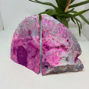 Bogstøtte Sæt Farvet Agat