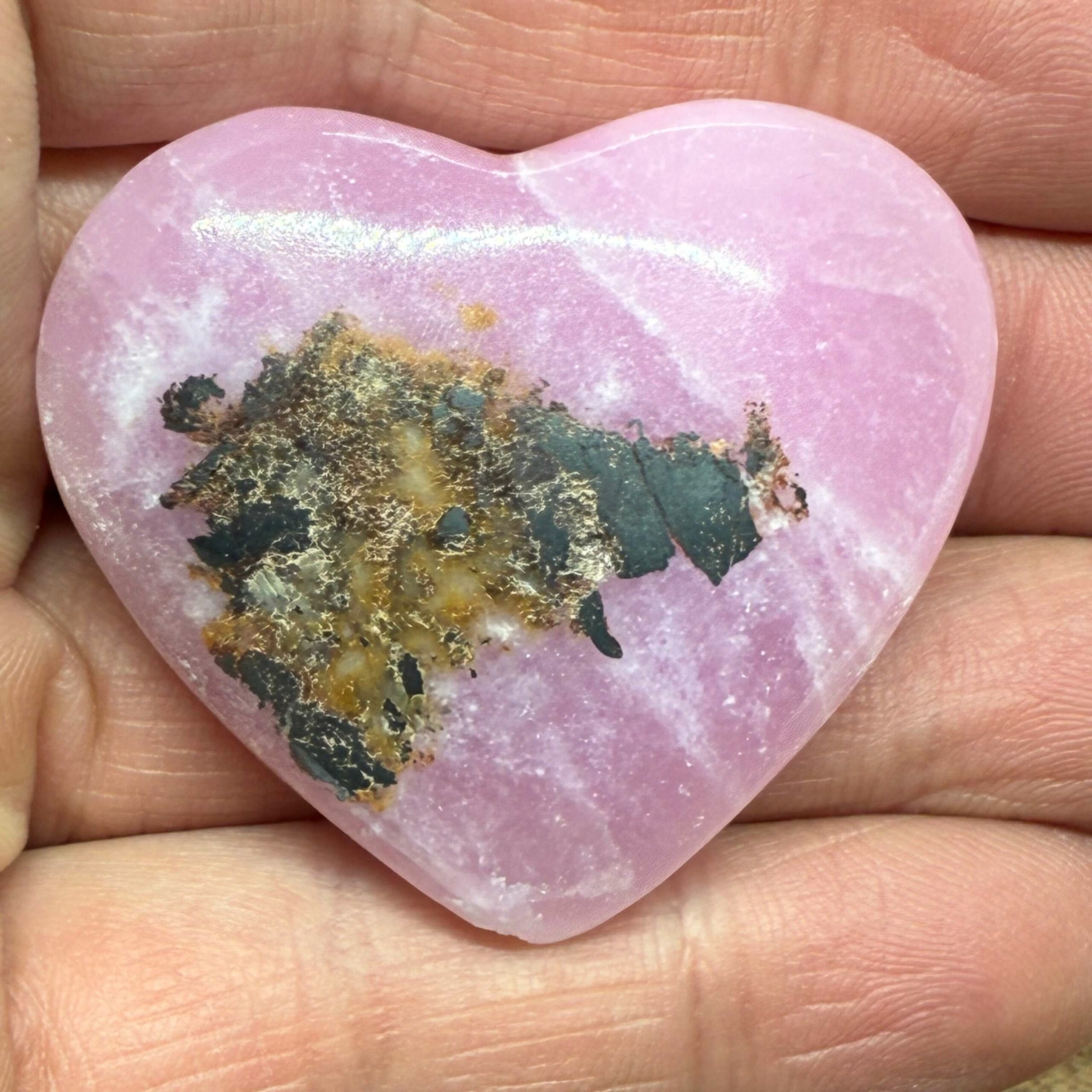 Pink Aragonit Hjerte