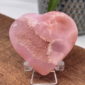 Pink Aragonit Hjerte