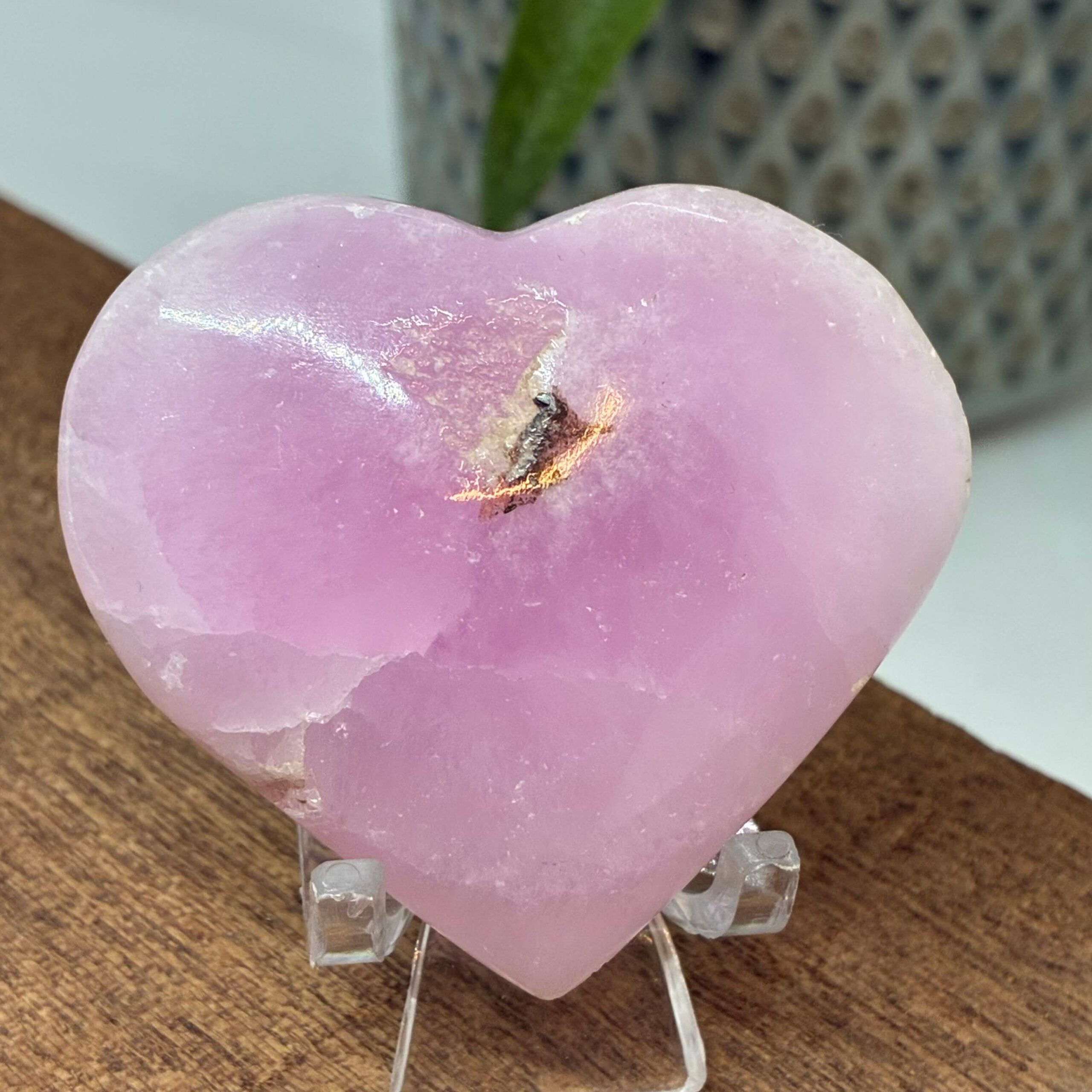 Pink Aragonit Hjerte