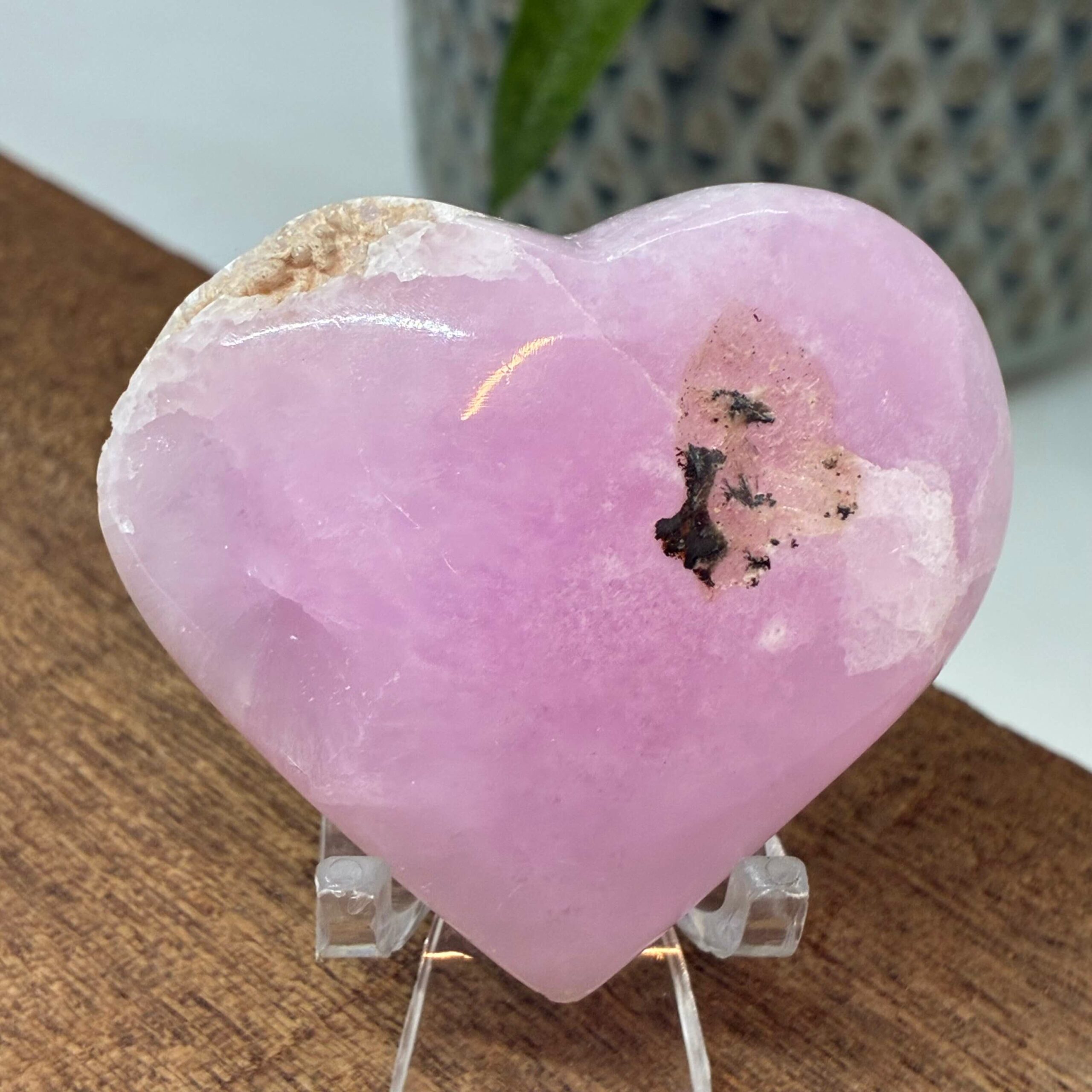 Pink Aragonit Hjerte