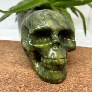 Grøn Opal Skull - Kranie