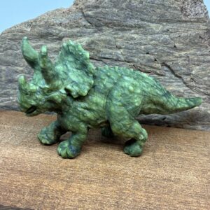 Triceratops Dinosaurus Grøn Jade