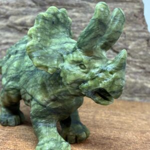 Triceratops Dinosaurus Grøn Jade