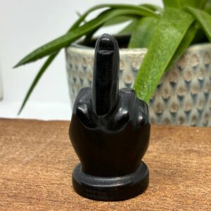 Alternative view of "The Finger" Obsidian  6cm (3)