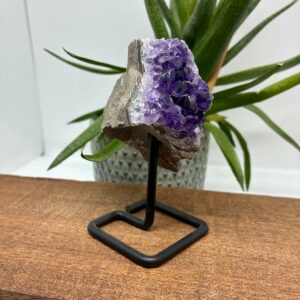 Ametyst på metalfod