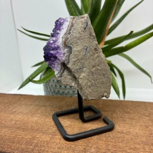 Ametyst på metalfod