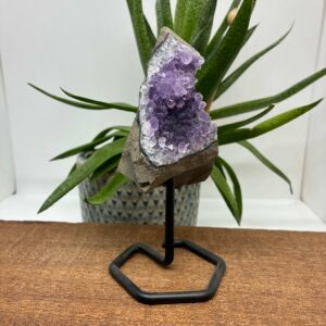 Ametyst på metalfod