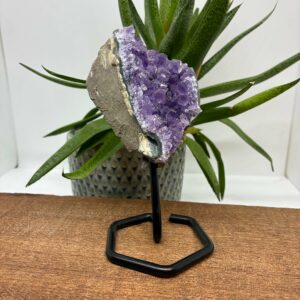 Ametyst på metalfod