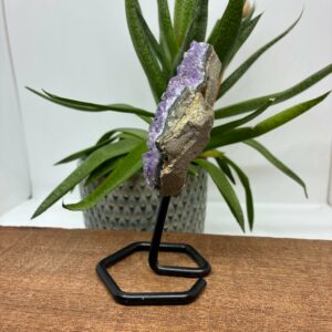 Ametyst på metalfod